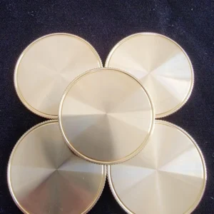 (5) Pack - 40mm x 3mm Premium Brass Coin Blanks – Ideal for Laser Engraving