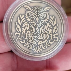 Owl Recovery Coin – Personalized Sobriety Token (Wisdom & Growth Symbol)