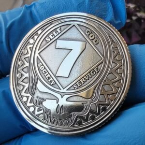 Custom NA Anniversary Coin: Grateful Dead Wharf Rat, 40mm