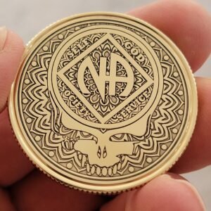 NA Stealie Anniversary Coin: Personalized Recovery Gift