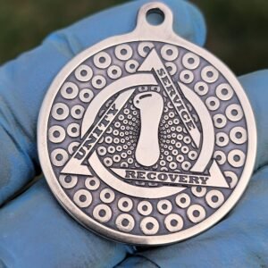 44mm Brass Phish Phellowship Recovery Anniversary keychain
