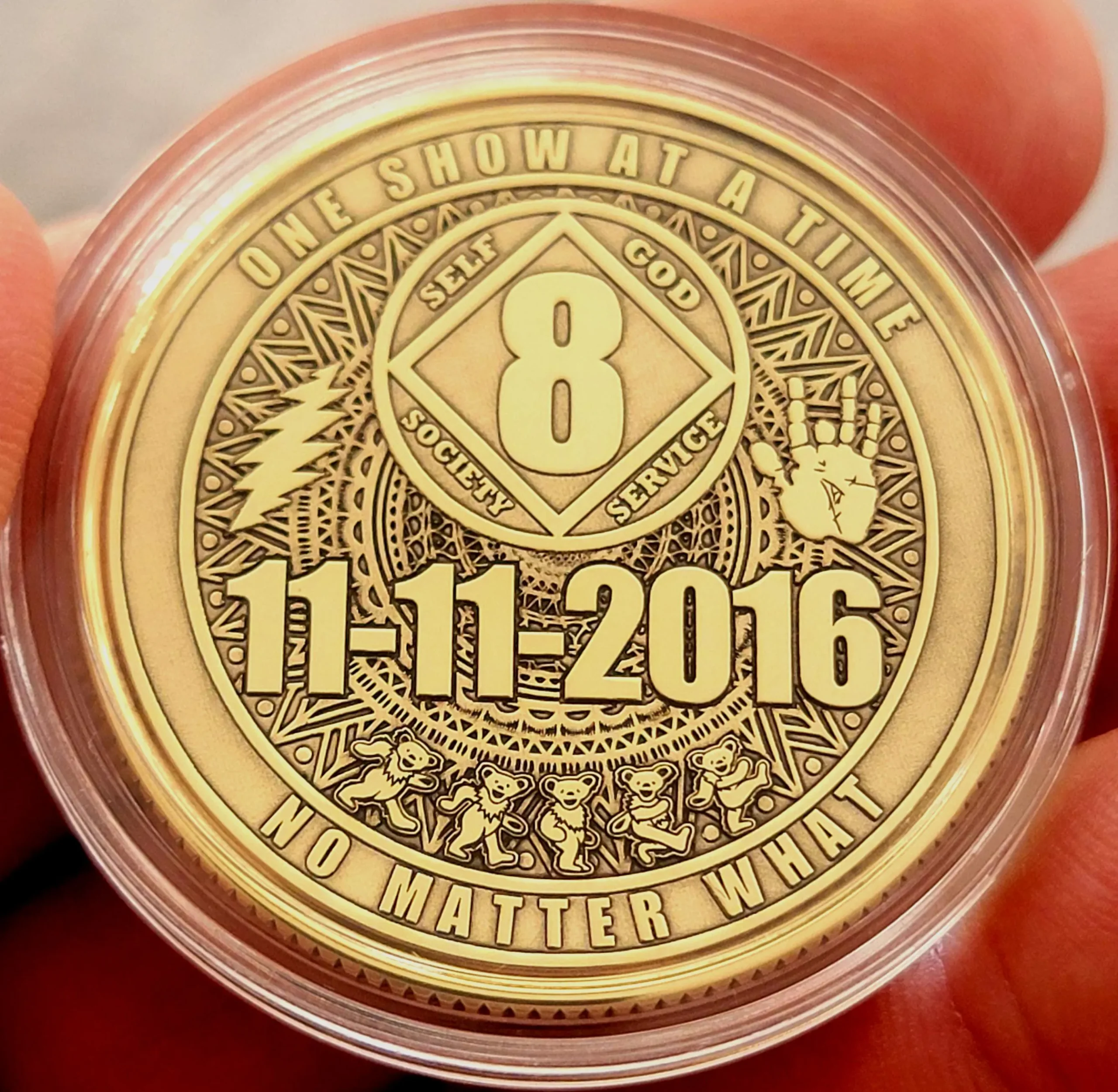 NA Stealie Anniversary Coin: Personalized Recovery Gift - Image 16