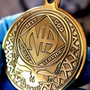 NA Stealie Personalized Recovery Anniversary Pendant