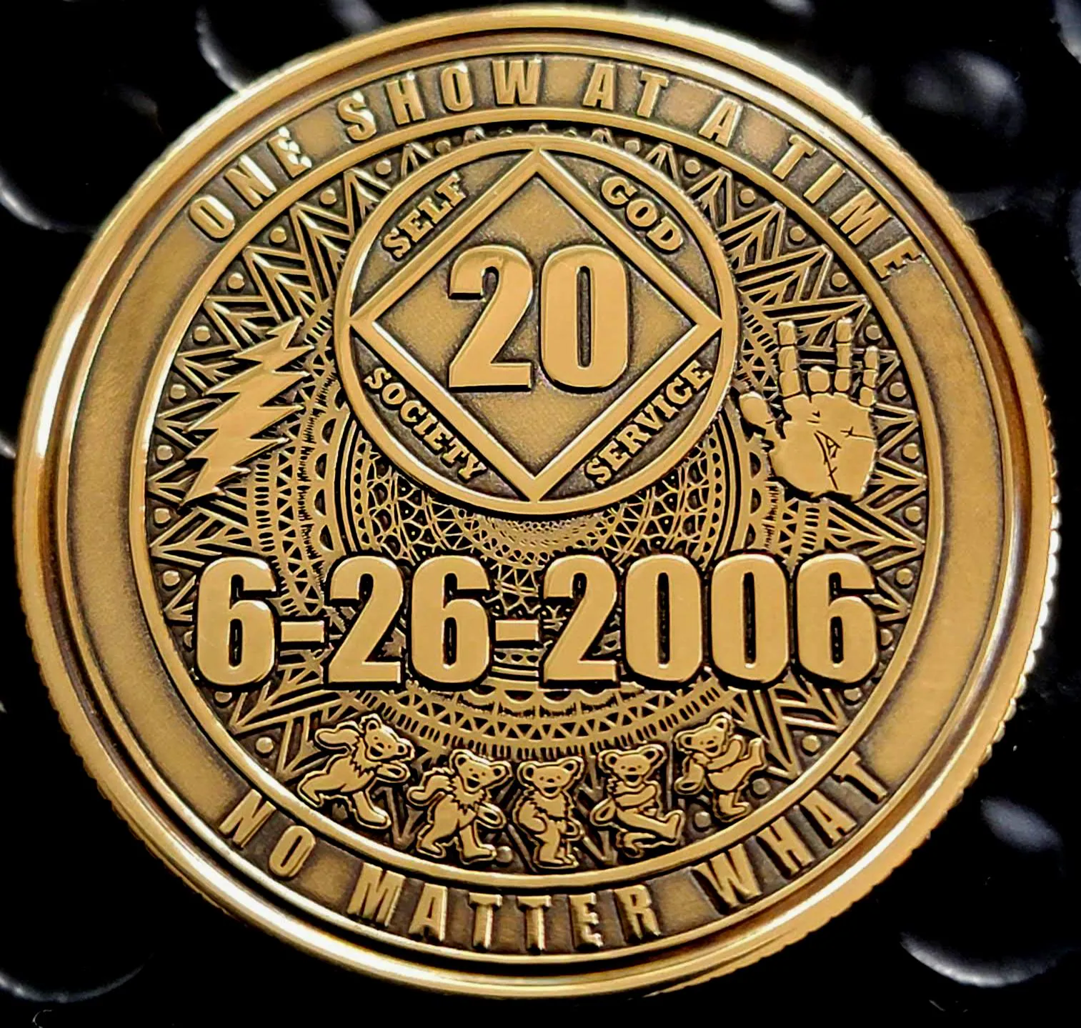 NA Stealie Anniversary Coin: Personalized Recovery Gift - Image 2