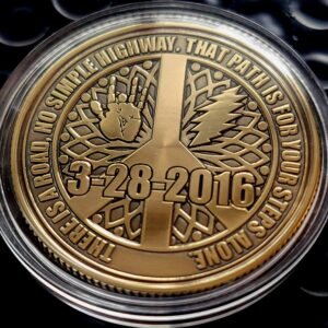Ripple Recovery Coin – Grateful Dead Inspired Sobriety Token (Personalize)